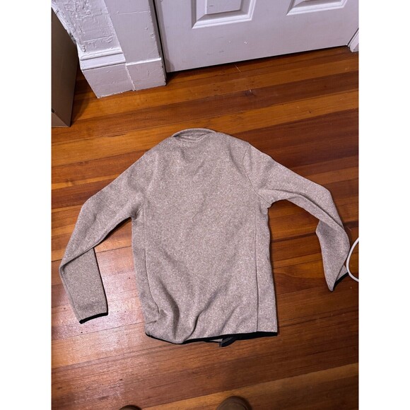 Chaps Quarter Zip Sweater Tan - Fleece Lined - Brown Beige - Mens Medium 1/4 Zip - Picture 6 of 6